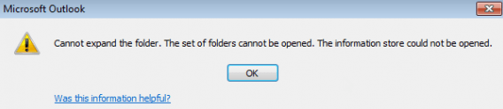 cannot expand the folder