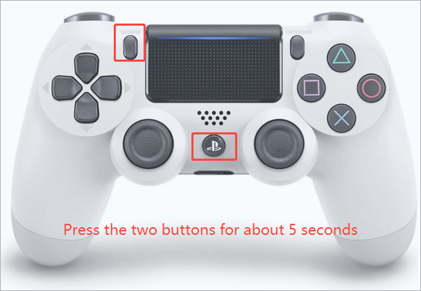 press the two buttons
