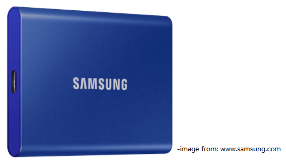 Samsung portable SSD T7