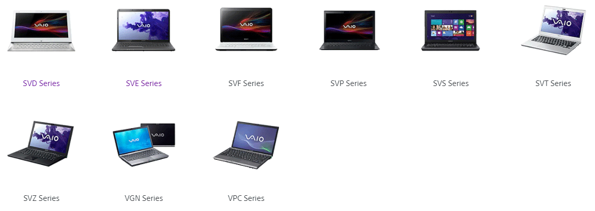 Sony VAIO laptops