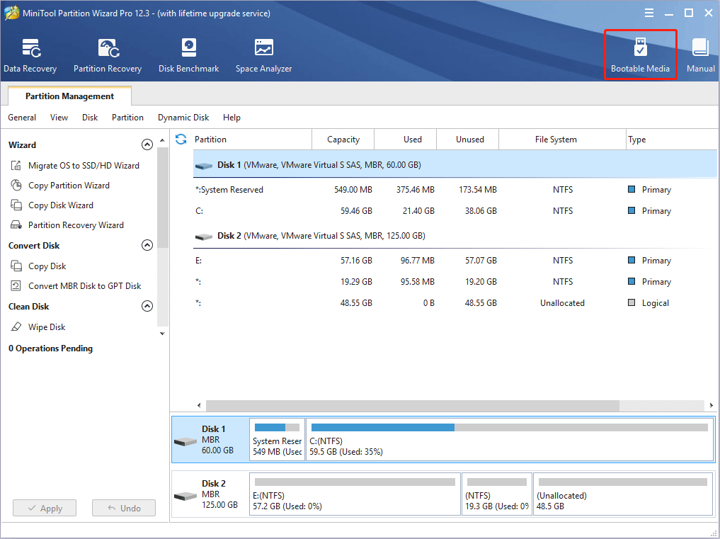 click Bootable Media