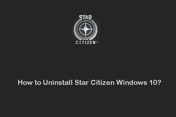 uninstall Star Citizen