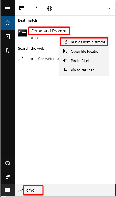 run command prompt as administrator
