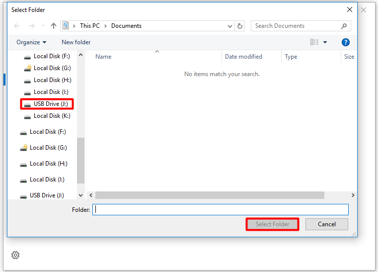 Select Folder