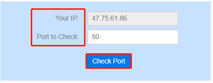 click check port