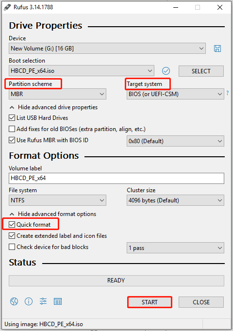 hiren boot usb format tool