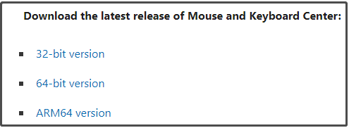 download Microsoft Mouse and Keyboard Center