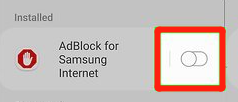 disable AdBlock