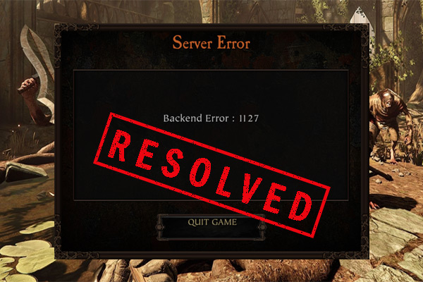 Vermintide 2 Backend error 1127