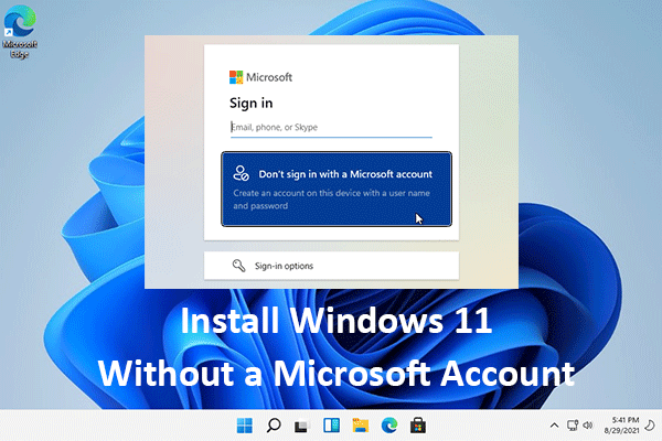 can i install win11 without a microsoft account thumbnail