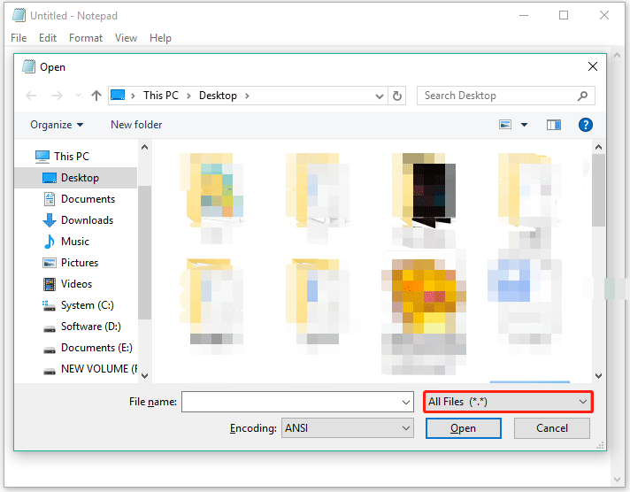choose All Files