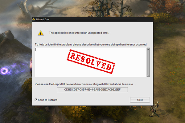 Diablo 3 unexpected error on startup