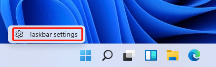 taskbar settings