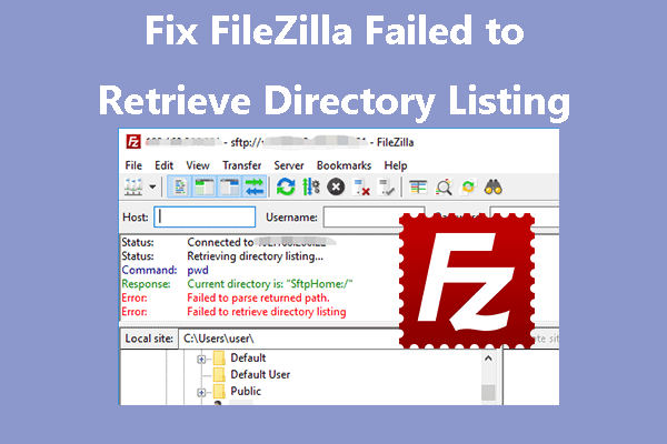 filezilla failed to create listen socket after ftp over tls