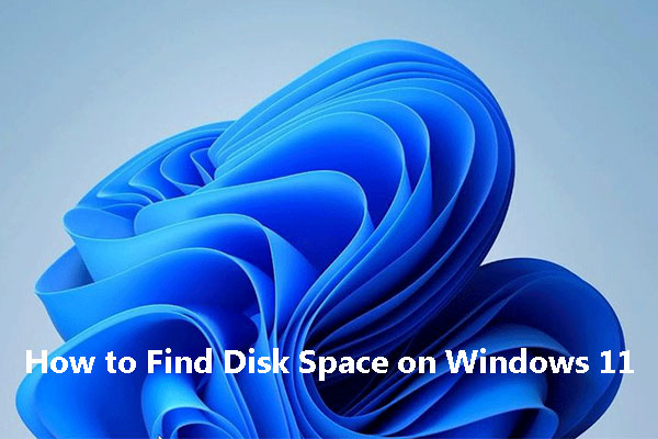 how to find disk space on Windows 11