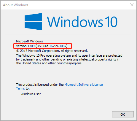 check Windows version