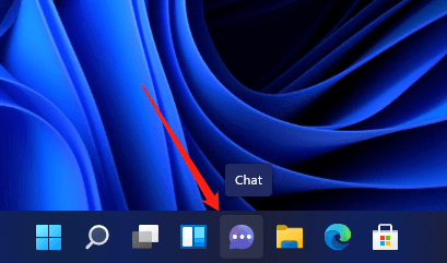 chat icon on Windows 11 taskbar