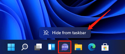 hide from taskbar