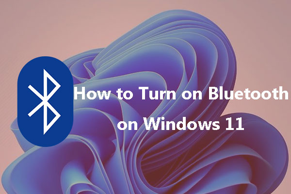 how to turn on Bluetooth on Windows 11