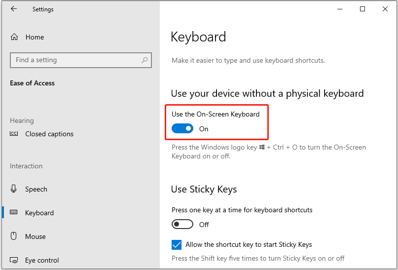 turn on virtual keyboard windows 10 turn on virtual keyboard windows 10