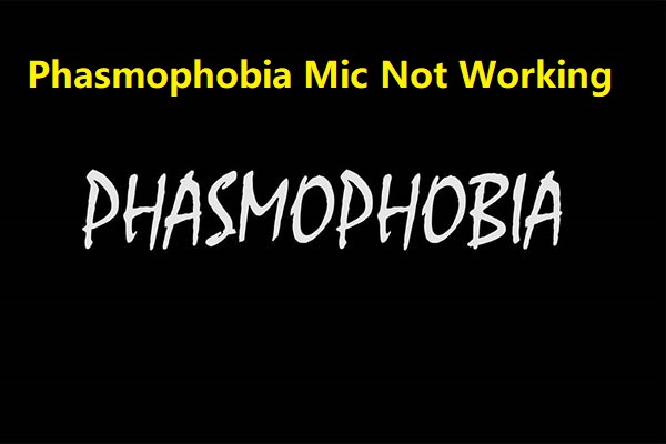Phasmophobia mic not working