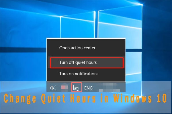 Quiet Hours Windows 10