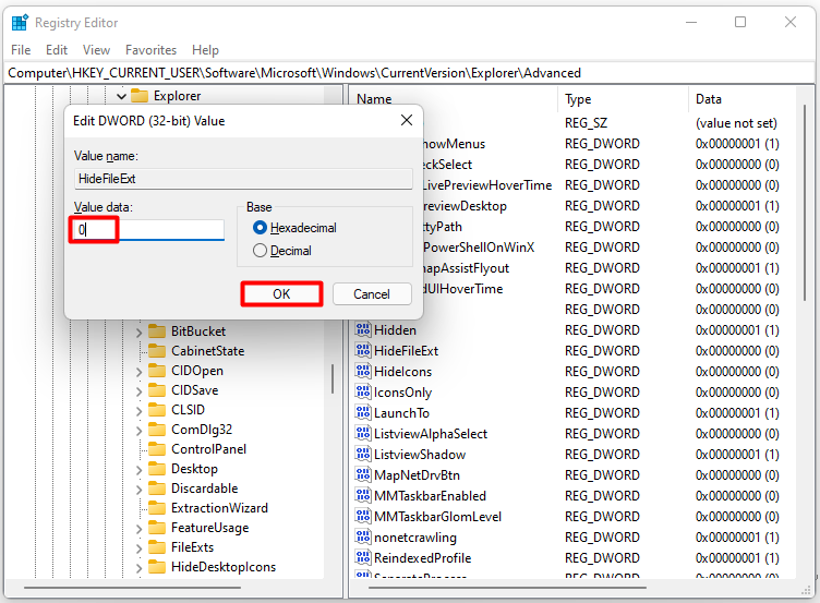 Show File Extensions Windows 11 via Various Sources MiniTool