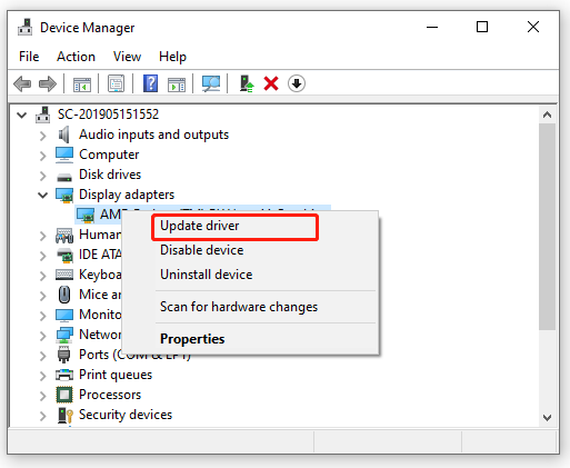 update Display driver