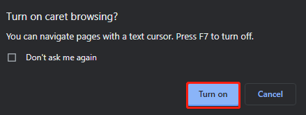 What Is Caret Browsing in Windows 10? Check the Explanation - MiniTool