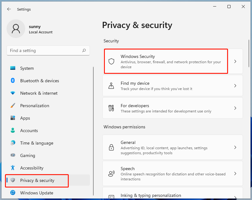 windows security