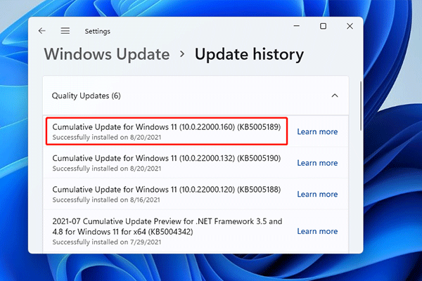 Windows 11 Insider Preview build 22000.160