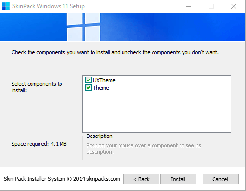 run SkinPack Windows 11