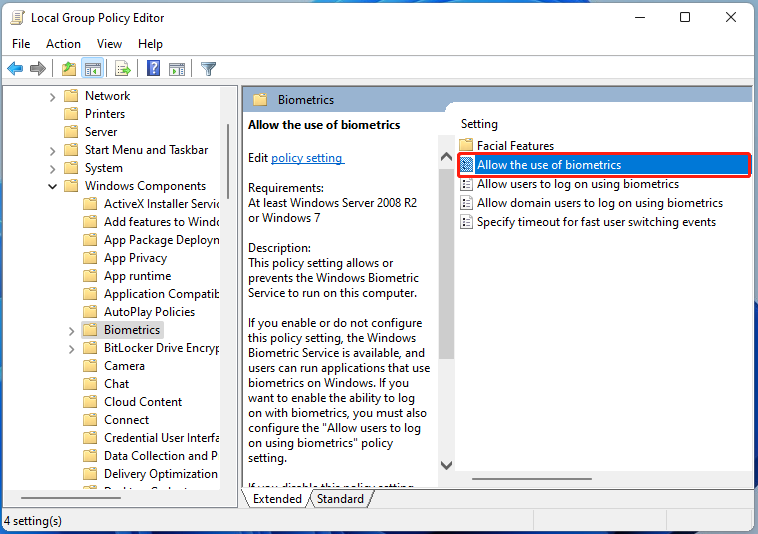 Windows hello windows 11 not working