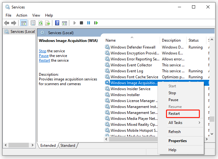 How to fix windows image acquisition high cpu 4 methods minitool