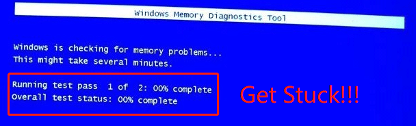 Windows Memory Diagnostic tool stuck