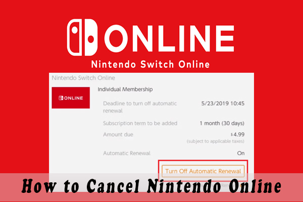 cancel Nintendo Online