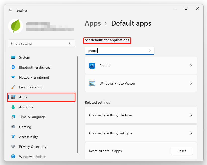 select your desired app 