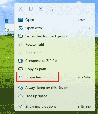 select Properties