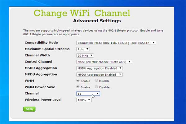 change wifi channel thumbnail