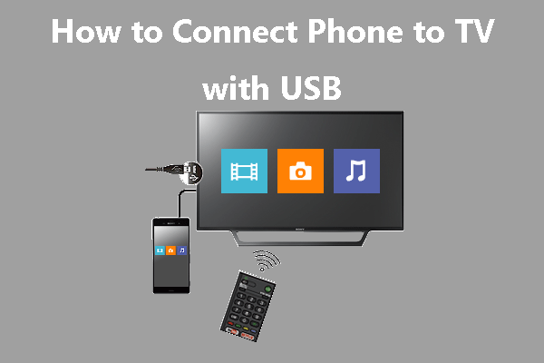 how to connect phone to TV with USB
