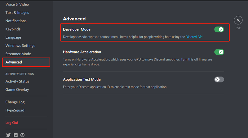 Discord Developer Mode Settings - DapDap - Medium