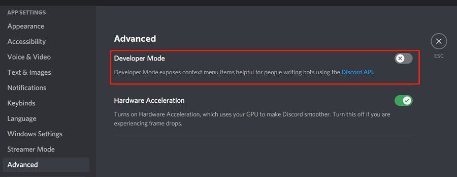 How to enable Developer Mode on Discord for PC and Web