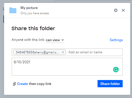 share this folder