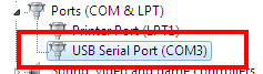 check USB Serial Port