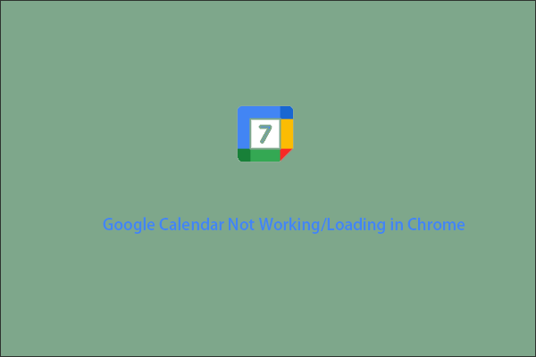 Google Calendar not working