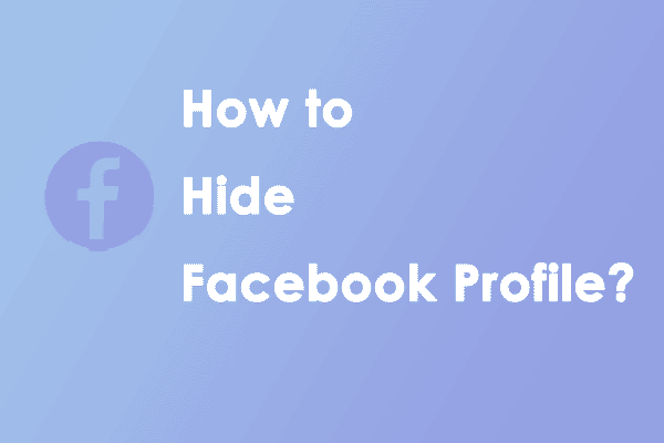 hide Facebook profile