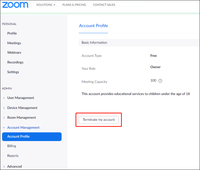 How to Delete Zoom Account? Follow This Guide with Detailed Steps MiniTool Partition Wizard