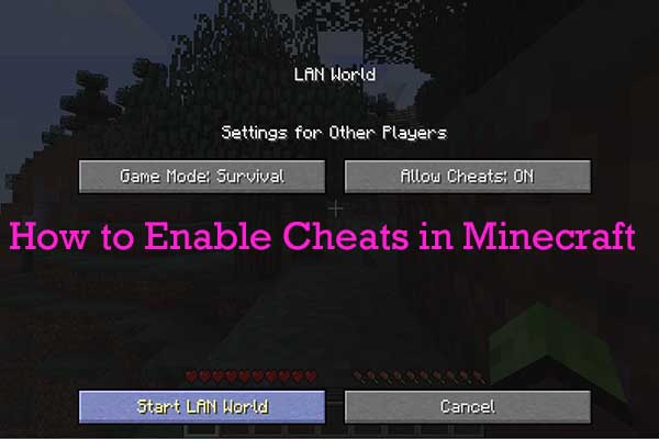 How to Enable Cheats in Minecraft on Java/Pocket/Education/Xbox