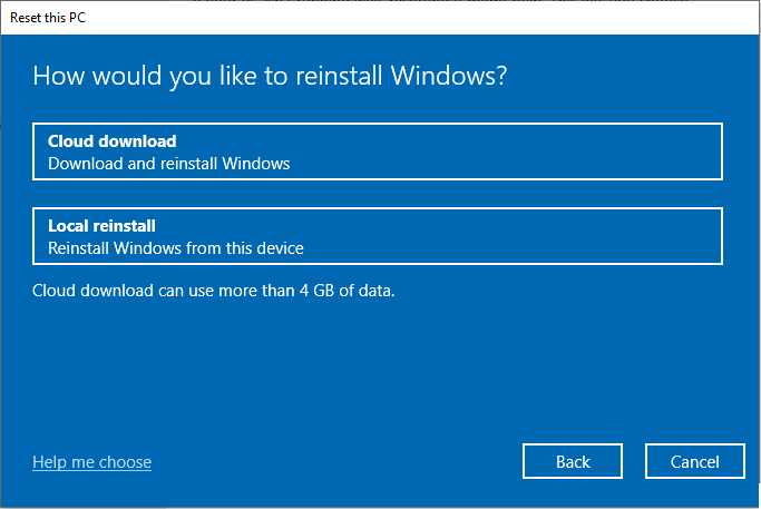 how to reinstall Windows