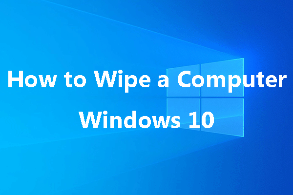 Как вытирать компьютер Windows 10 [4 способа]